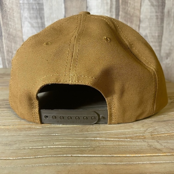 Vintage Carhartt Tan Snapback Hat USA Made NWOT - Picture 5 of 9